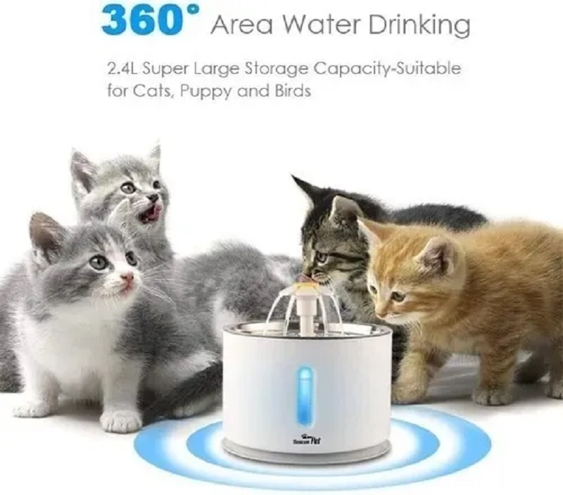 Bebederos Dispensador Automático Mascotas 2.4 Lts