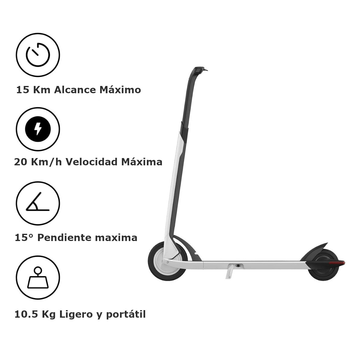 Scooter Segway Ninebot Air T15 Electrico 20km/h Impermeable IPX4