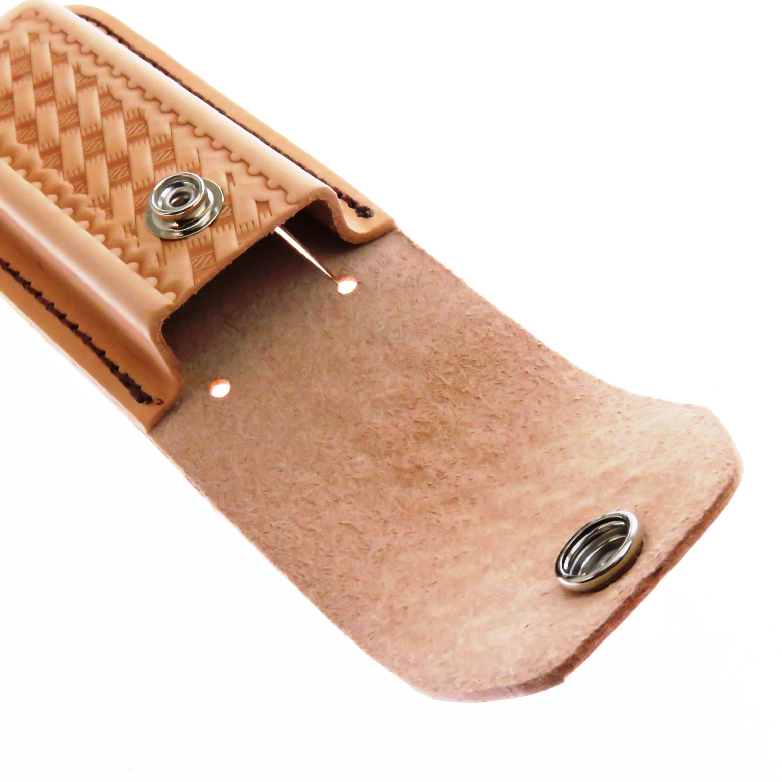 Sh205 Funda Generica De Piel Para Navaja De 11.5 A 12.8 Cm