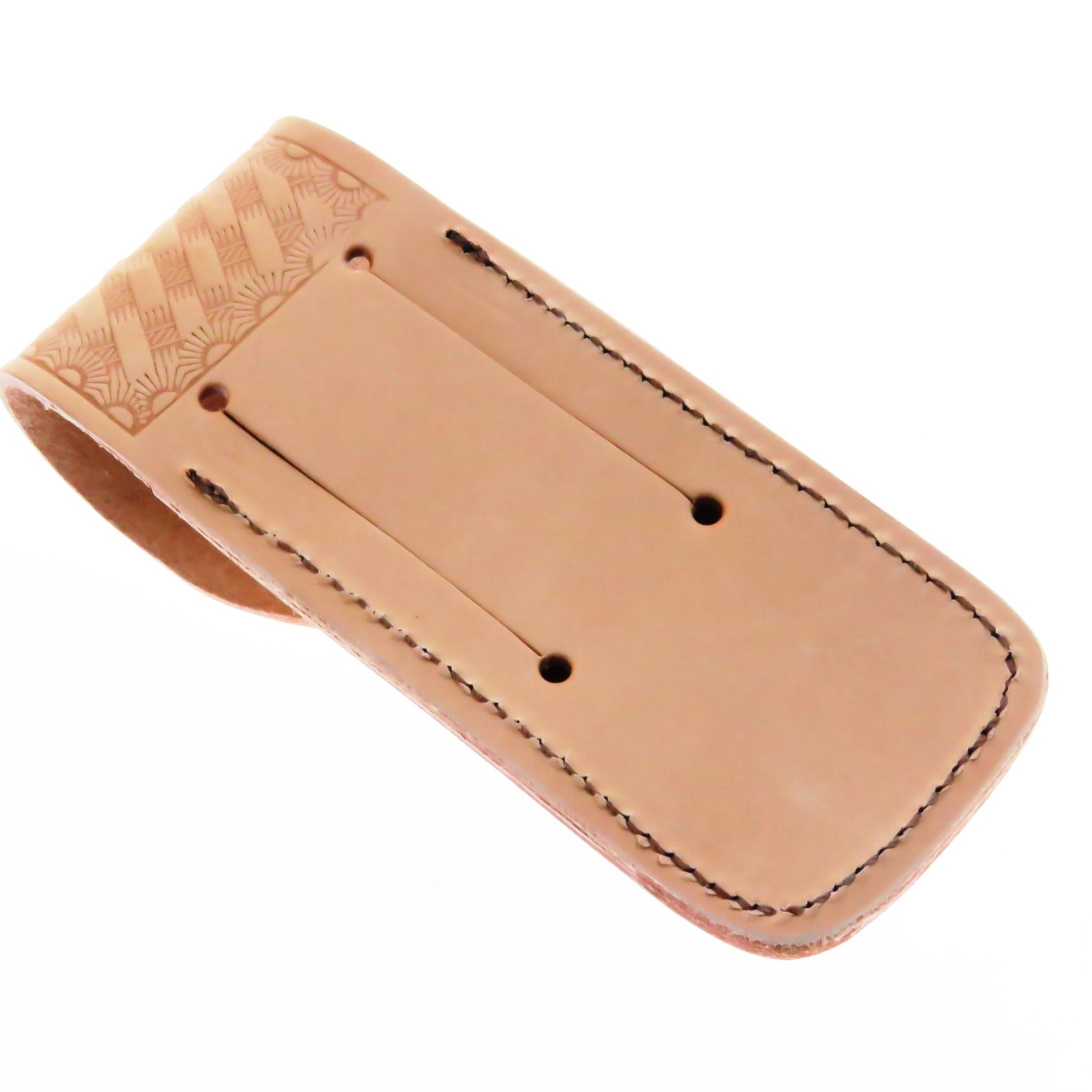 Sh205 Funda Generica De Piel Para Navaja De 11.5 A 12.8 Cm