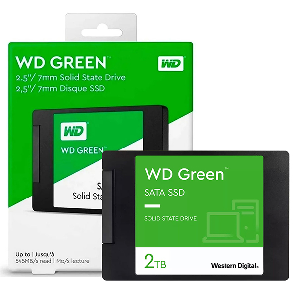 SSD 2TB WESTERN DIGITAL SATA 2.5 Laptop PC WDS200T2G0A