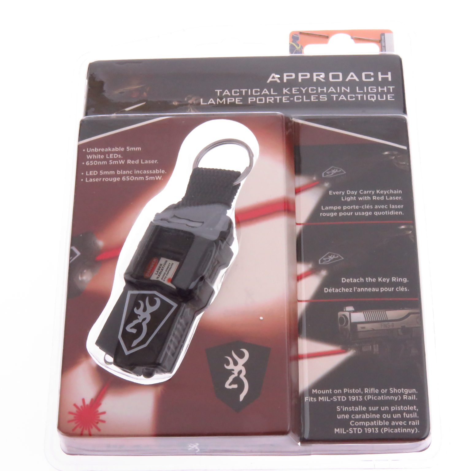 Br3208 Browning Approach Black Label Llavero Linterna Y Laser