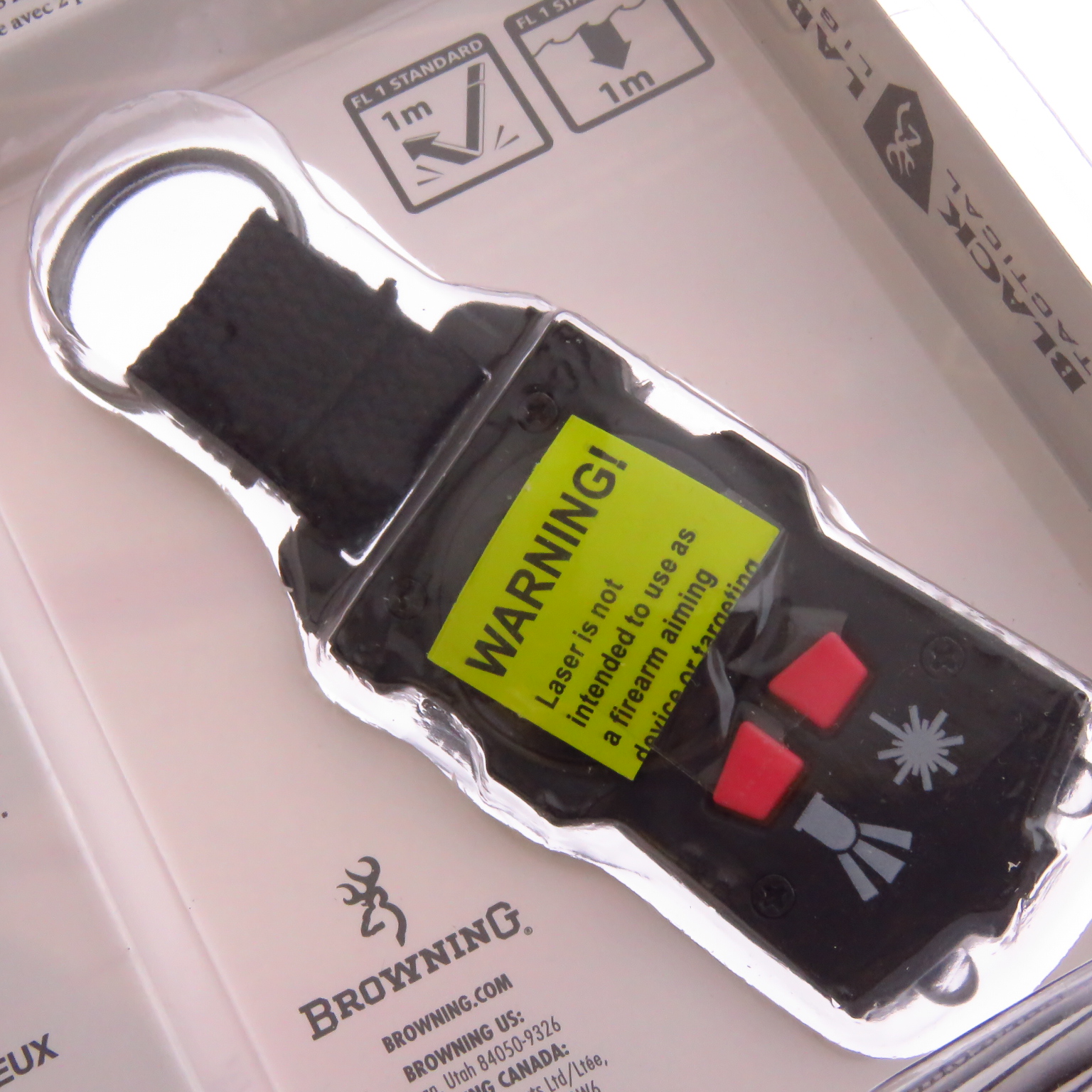 Br3208 Browning Approach Black Label Llavero Linterna Y Laser