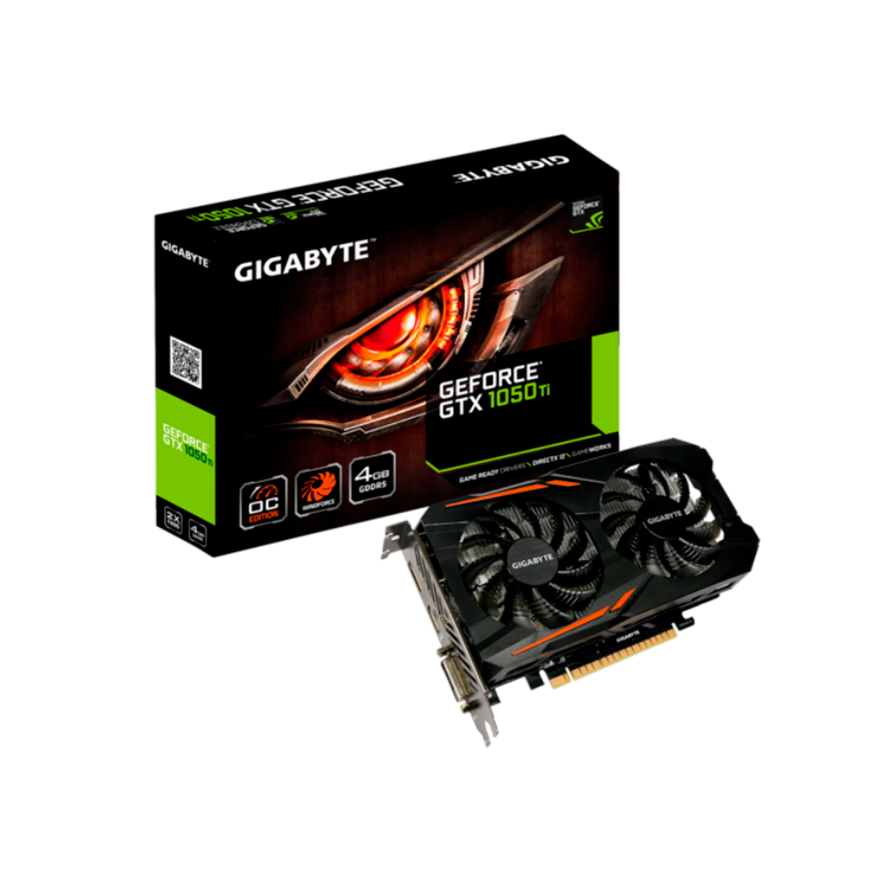 Tarjeta de Video Gigabyte Gtx 1050 ti OC 4GB DDR5