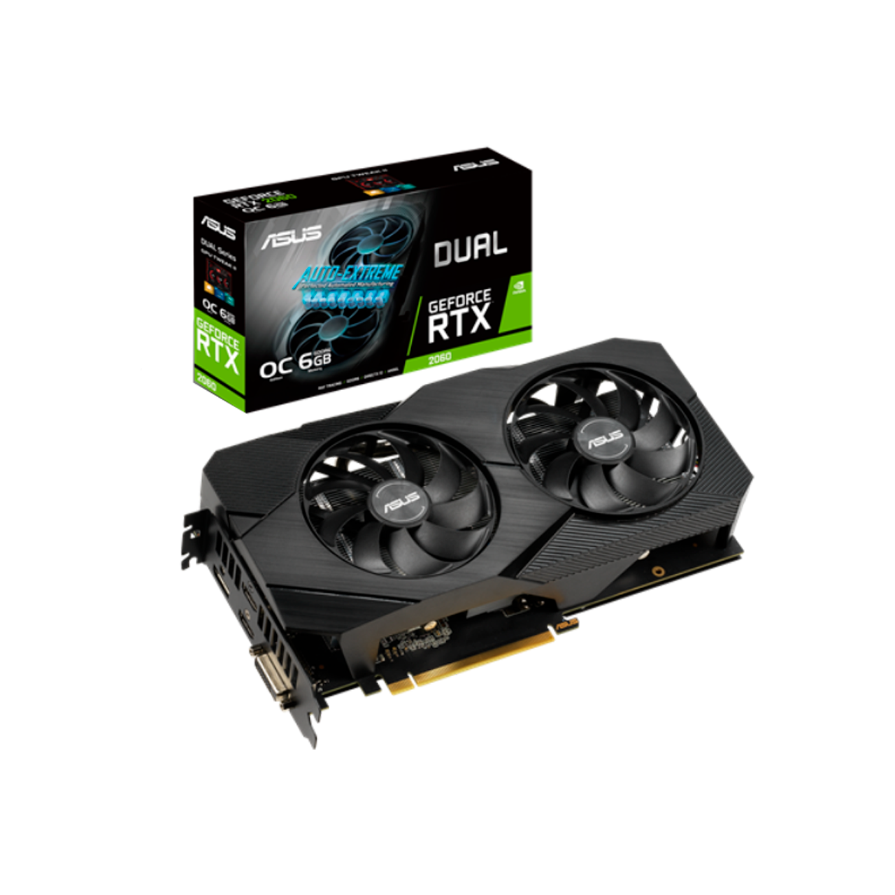 Tarjeta de Video ASUS Dual GeForce RTX 2060 OC EVO 6GB GDDR6
