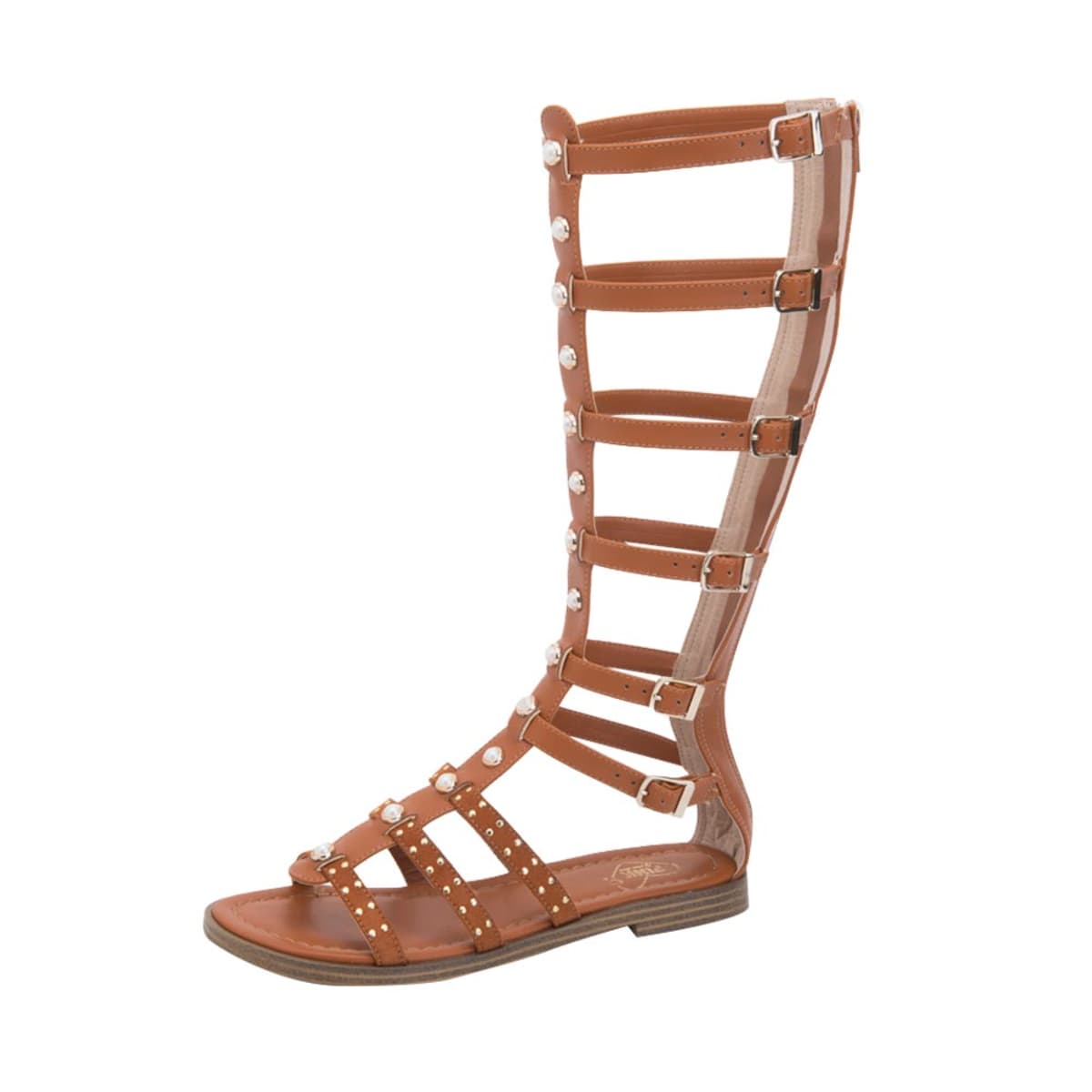 Sandalia casual PBPS con original diseño, estilo gladiador, mod. 1034489