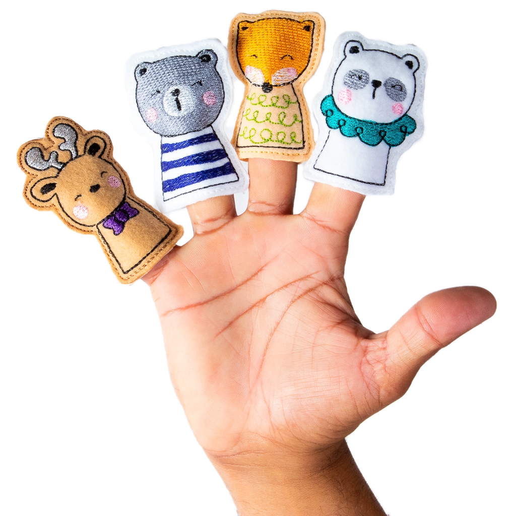 Títeres De Dedo. Divertida Marioneta De Animalitos 8 Piezas