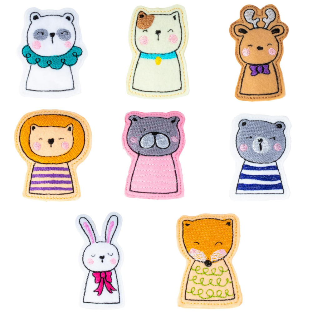 Títeres De Dedo. Divertida Marioneta De Animalitos 8 Piezas