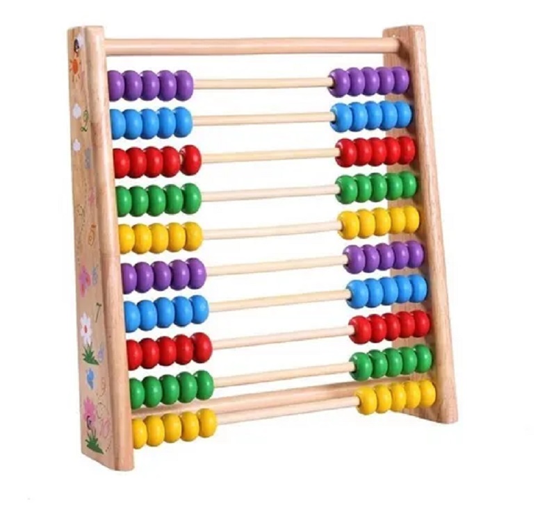 Juguete Didáctico Ábaco De Madera Para Niños