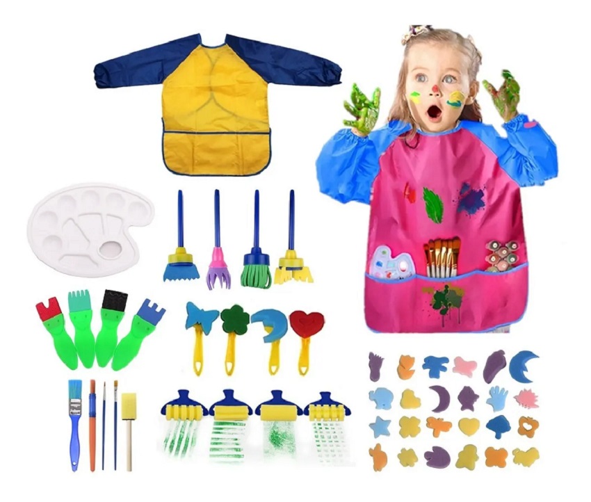 47p Kit De Herramientas De Pintura Niño