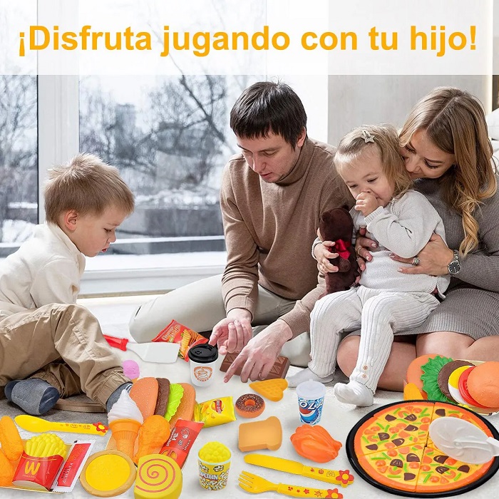 Juego De Juguetes De Comida Para Niños, 50 Piezas