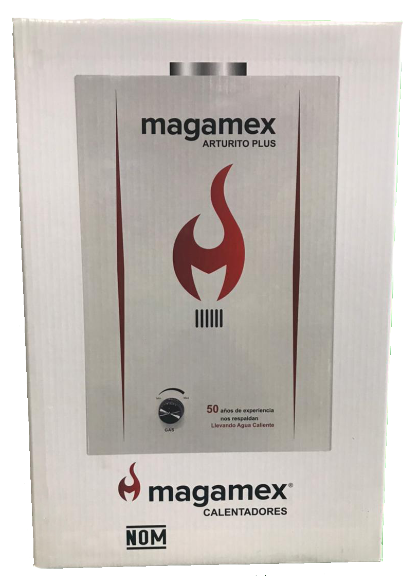 Calentador Instantaneo Magamex de GAS NATURAL. 6 Litros por Minuto Para Un Servicio Arturito Instantaneo CI-AP-06N. Boiler