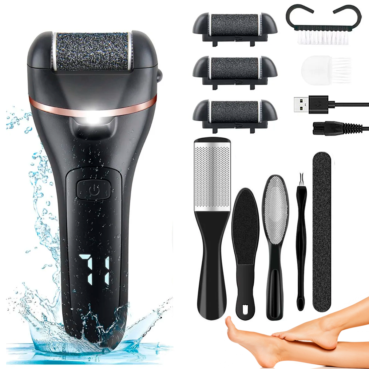 Removedor De Callos Electrico Para Pies Exfoliador