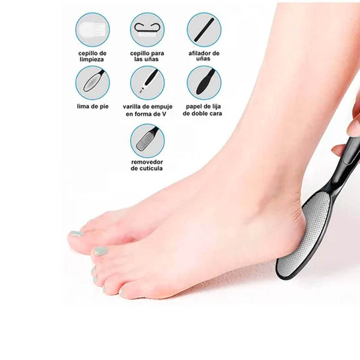  Removedor Eléctrico Callo 9 En1 Maquina Exfoliador Para Pies Pedicura 