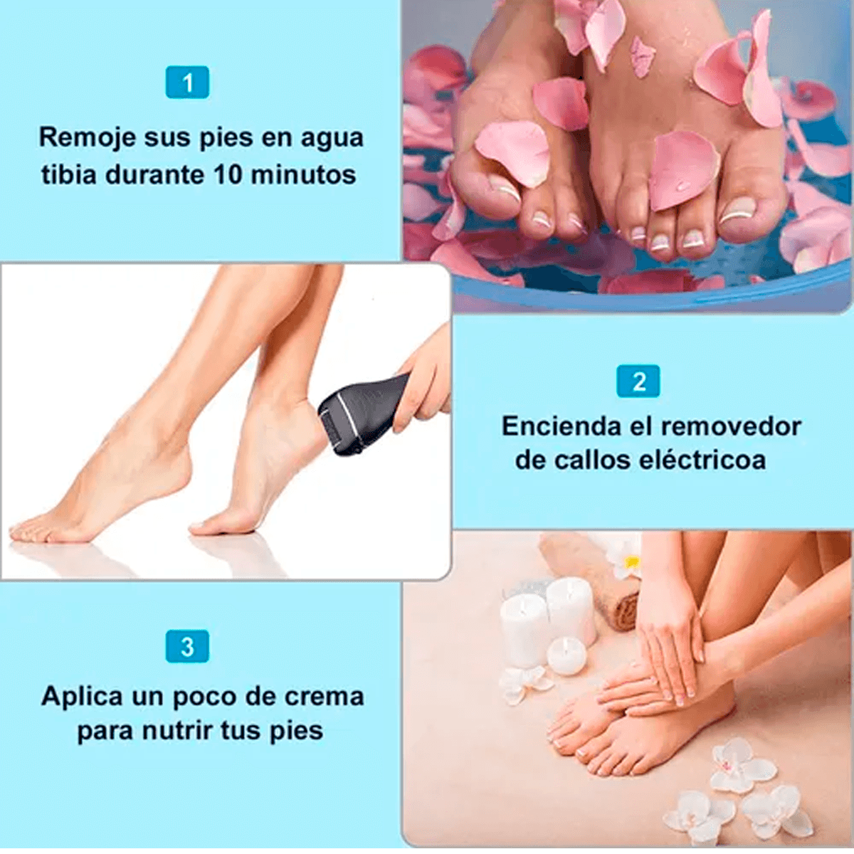  Removedor Eléctrico Callo 9 En1 Maquina Exfoliador Para Pies Pedicura 