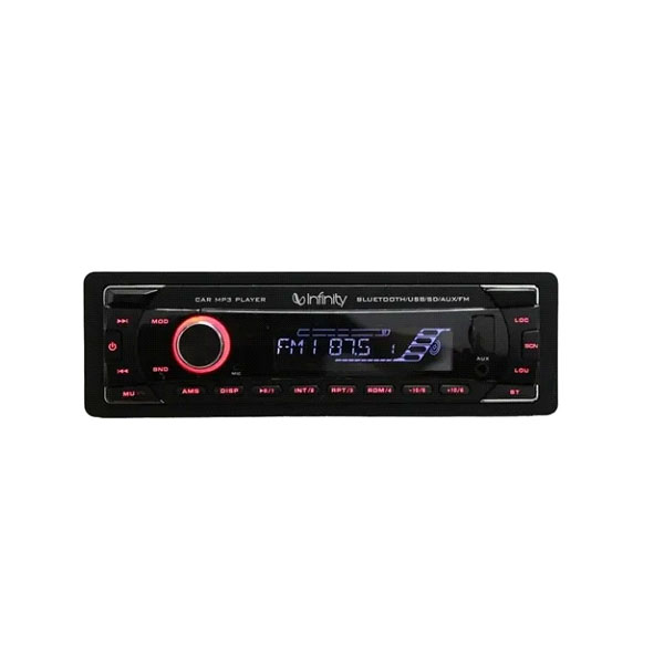 AUTO ESTÉREO INFINITY ALPHA BLUETOOTH USB AUX + BOCINAS JBL STAGE1621