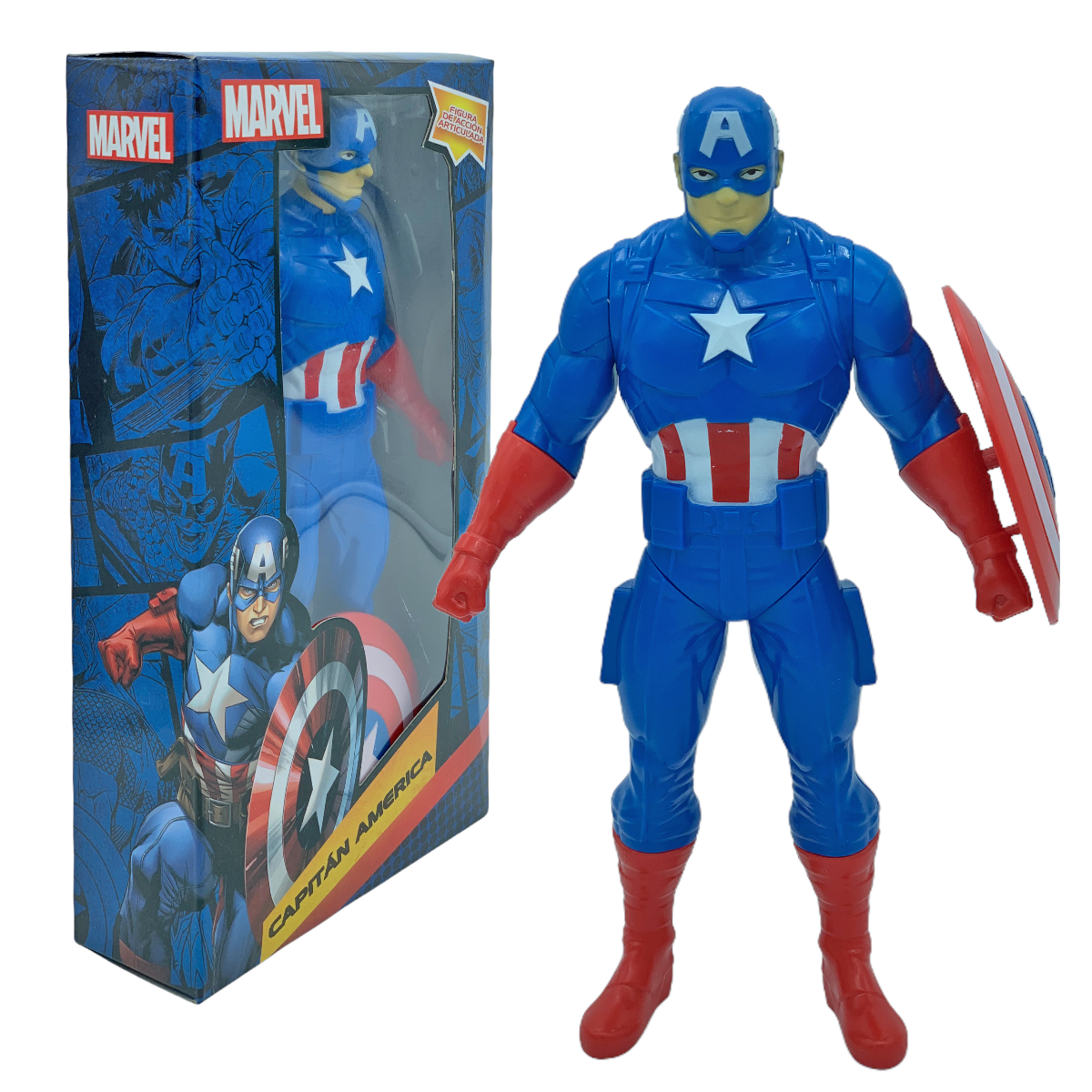 Figura de Acción 22 cm Capitán América  Juguete Muñeco de Acción Articulado 