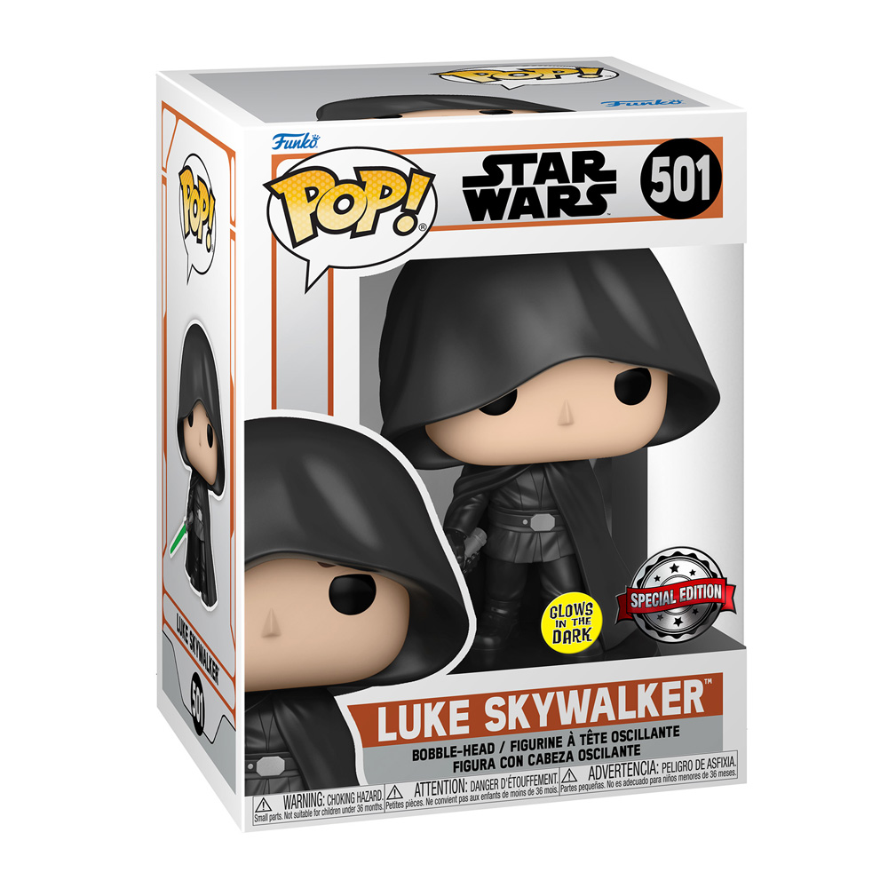 Funko Pop Luke Skywalker #501 Glows In The Dark Special Edition