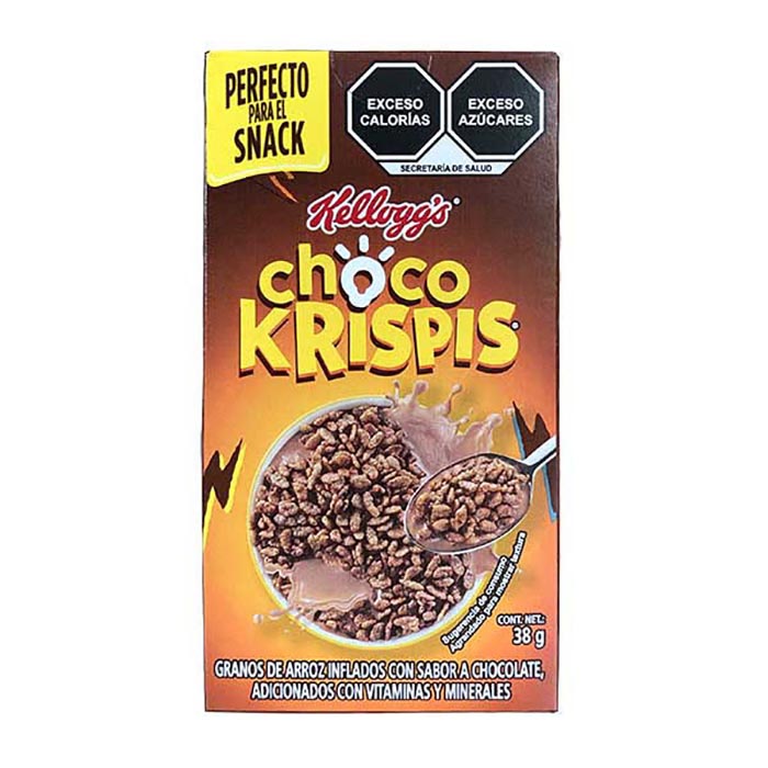Cereal ChocoKrispis individual Kelloggs 50 cajitas de 38g 
