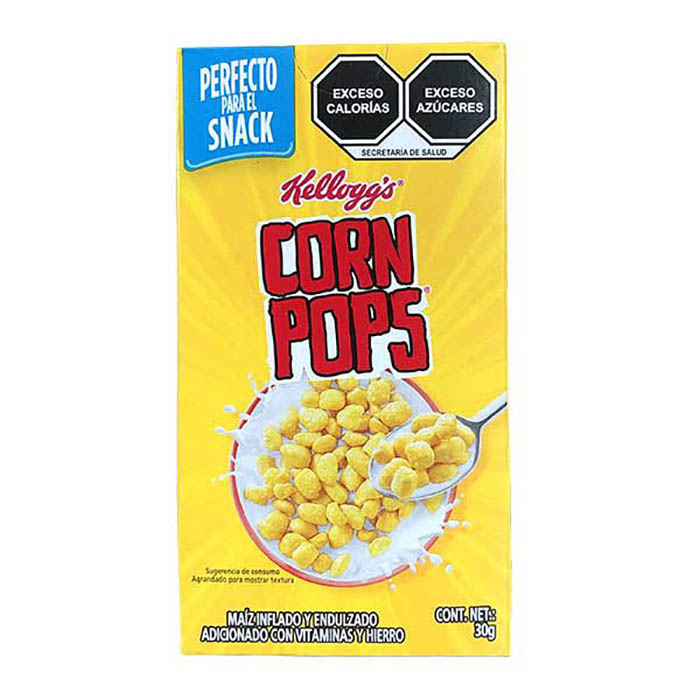 Cereal Corn Pop individual Kelloggs 50 cajitas de 30 g