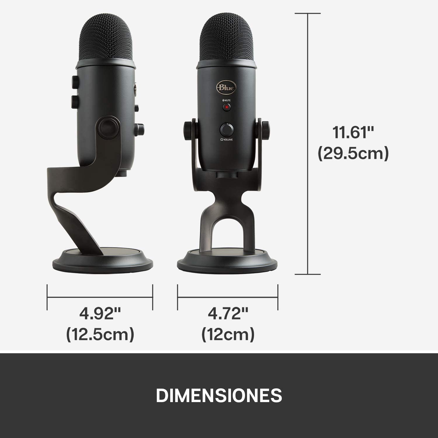 Microfono Blue Yeti Series Yeti Blackout