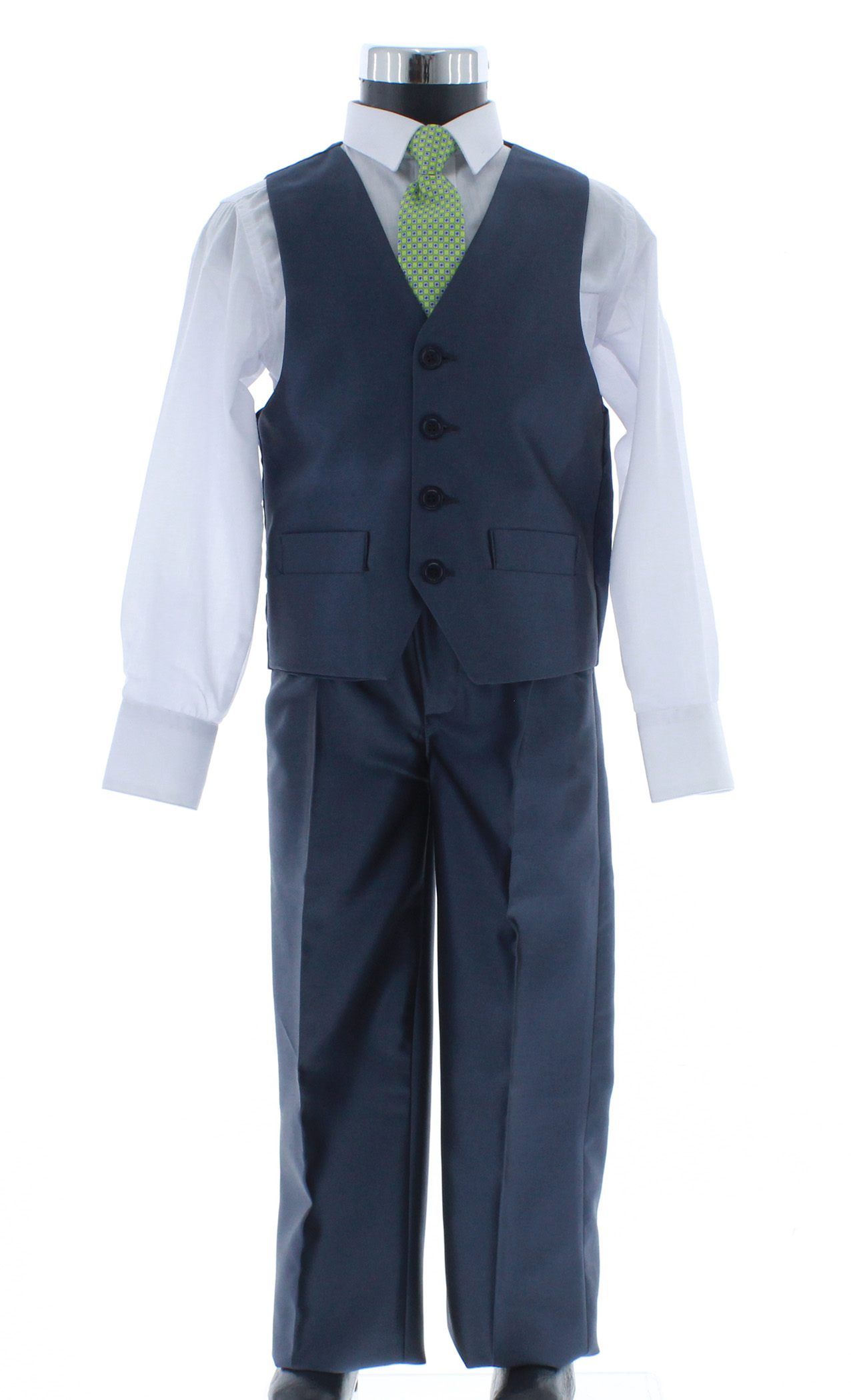 Traje de Niño Tres Piezas Color Azul 2 a 18 Años