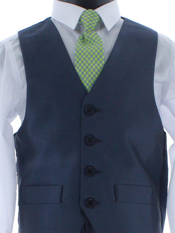 Traje de Niño Tres Piezas Color Azul 2 a 18 Años