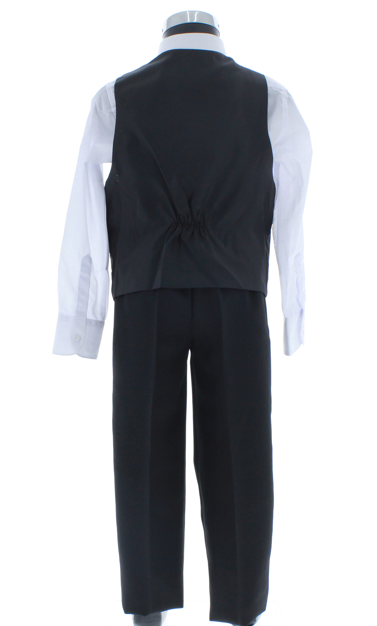 Traje de Niño Tres Piezas Color Negro 2 a 18 Años.