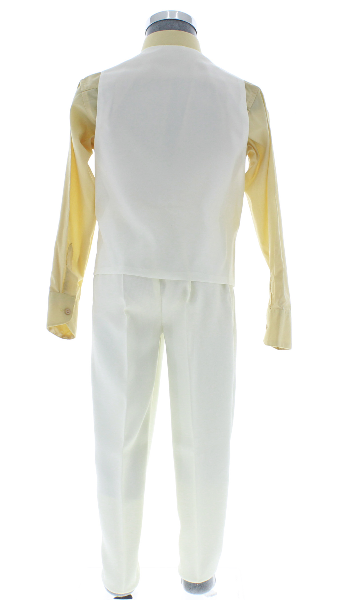 Traje de Niño Tres Piezas Color Hueso 2379 2 a 18 Años.