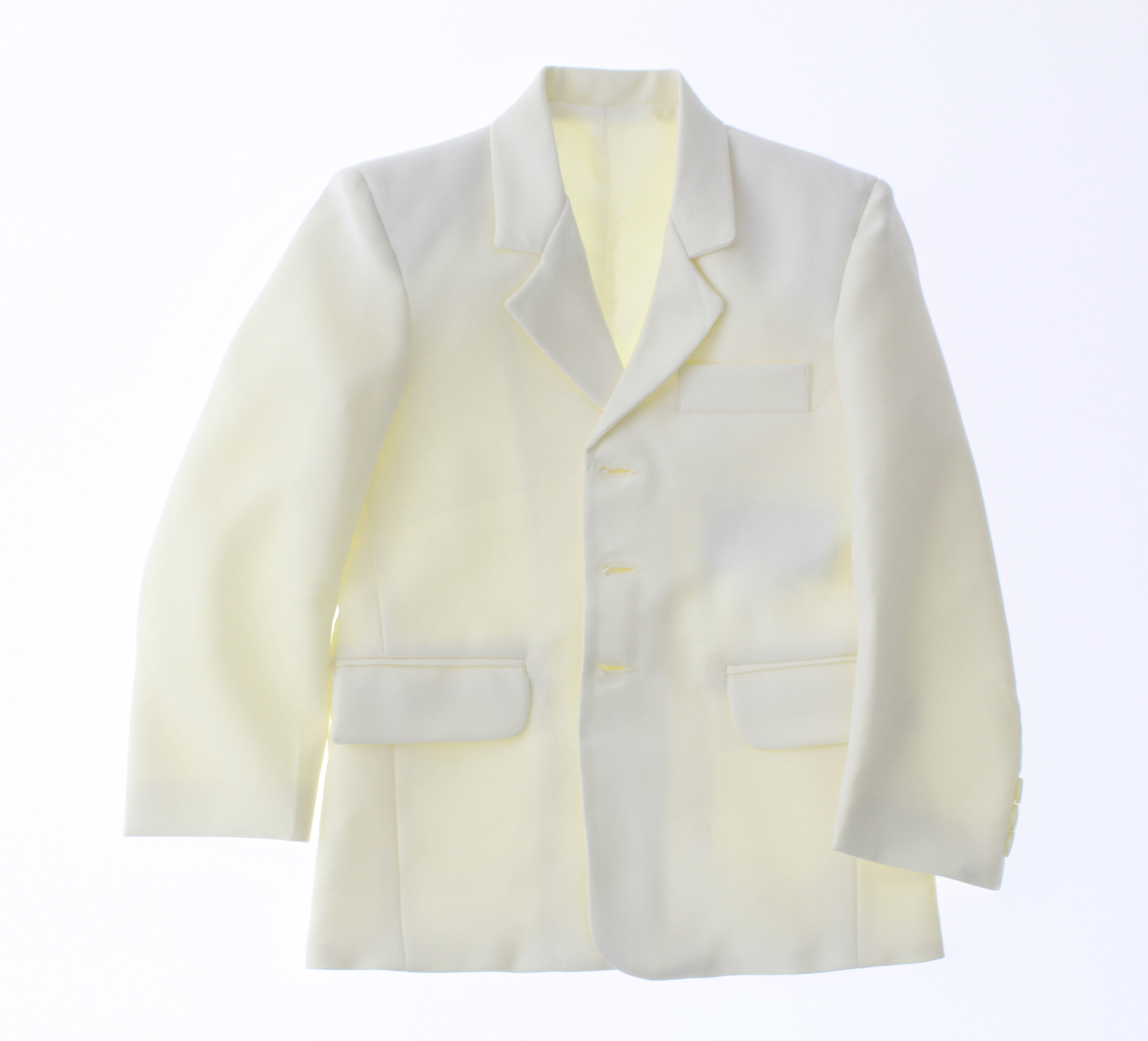 Traje de Niño Tres Piezas Color Hueso 2379 2 a 18 Años.