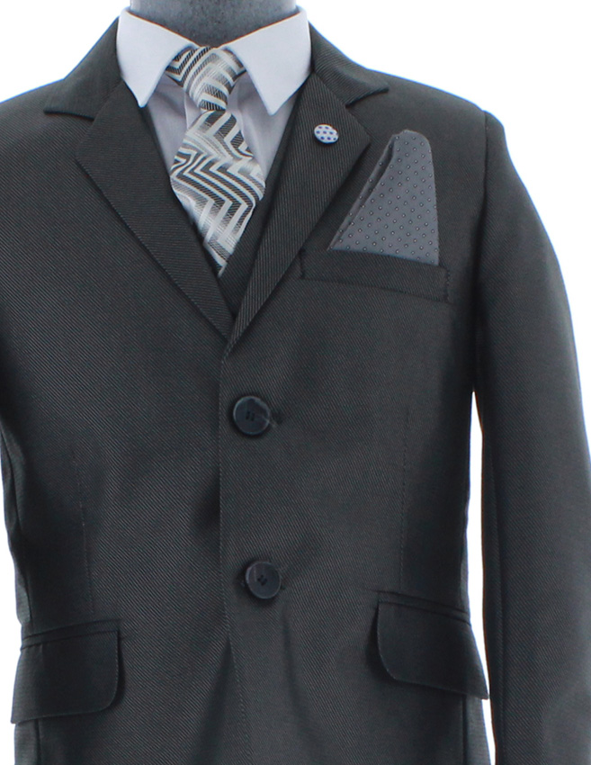Traje de Niño Tres Piezas Color Gris 2384 2 a 18 Años