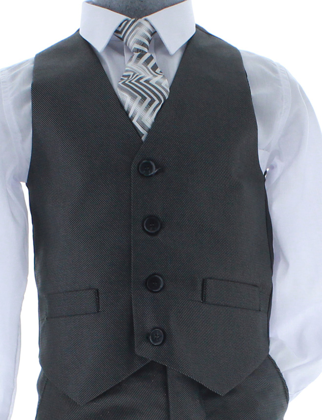 Traje de Niño Tres Piezas Color Gris 2384 2 a 18 Años