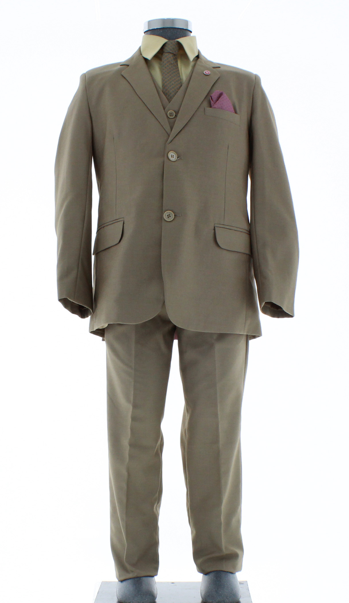Traje de Niño Tres Piezas Color Kaki 2385 2 a 18 Años