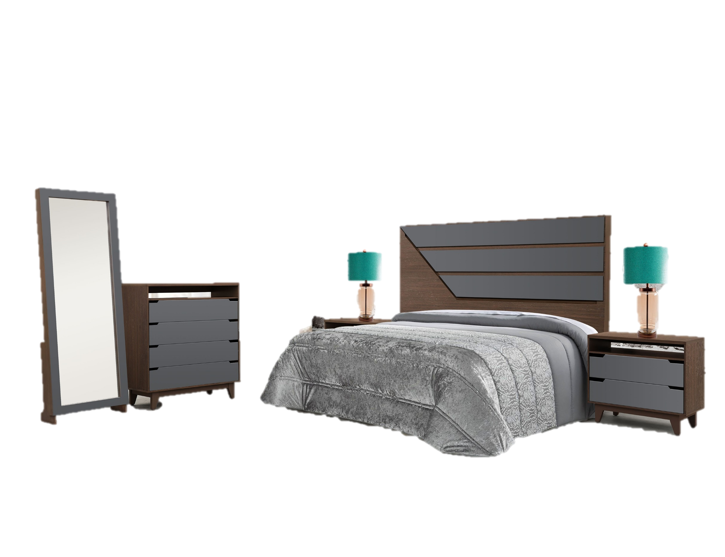 Recámara Bari King size Muebles Vigo 