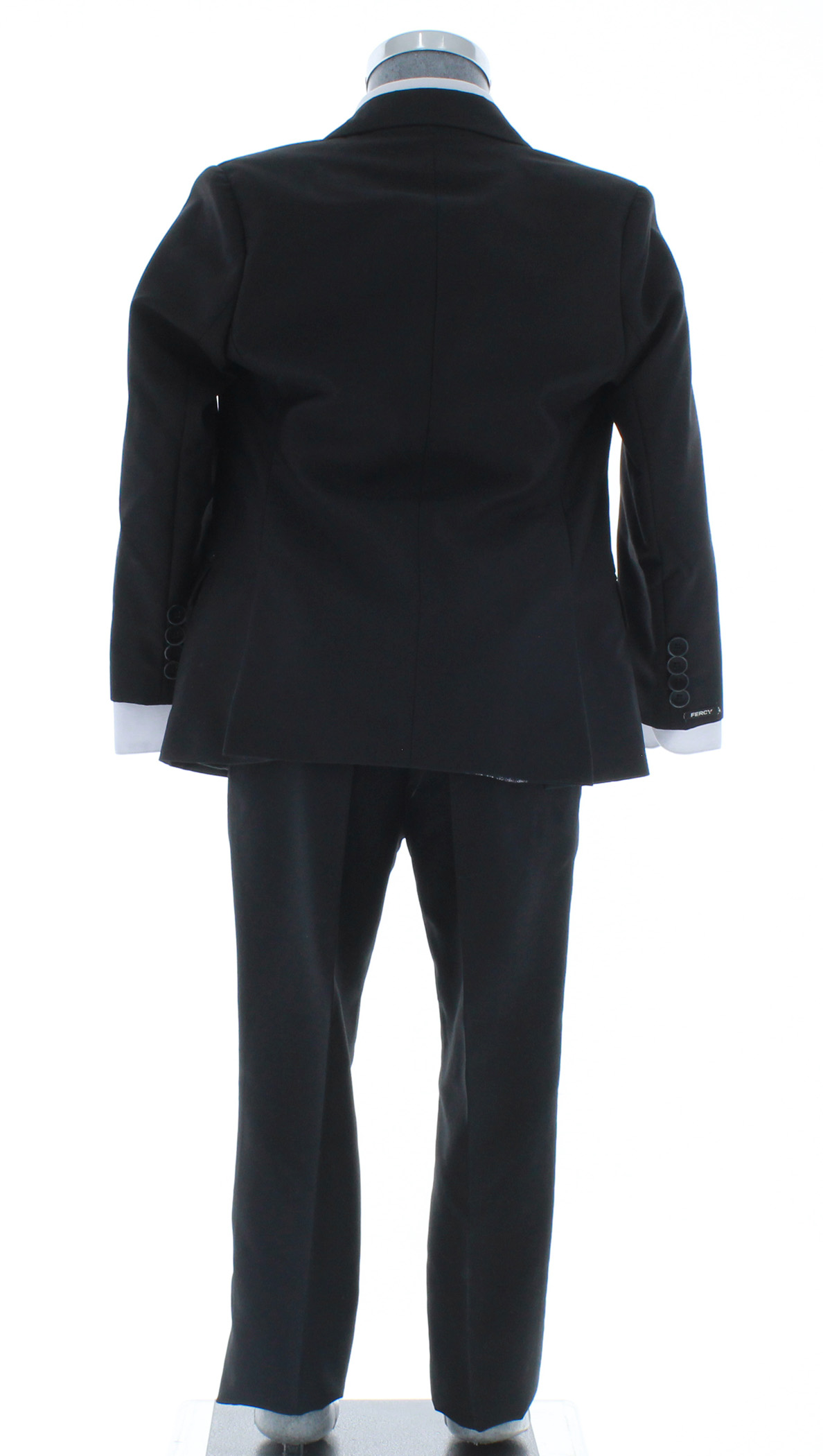 Traje de Niño Tres Piezas Color Negro 2387 2 a 18 Años.