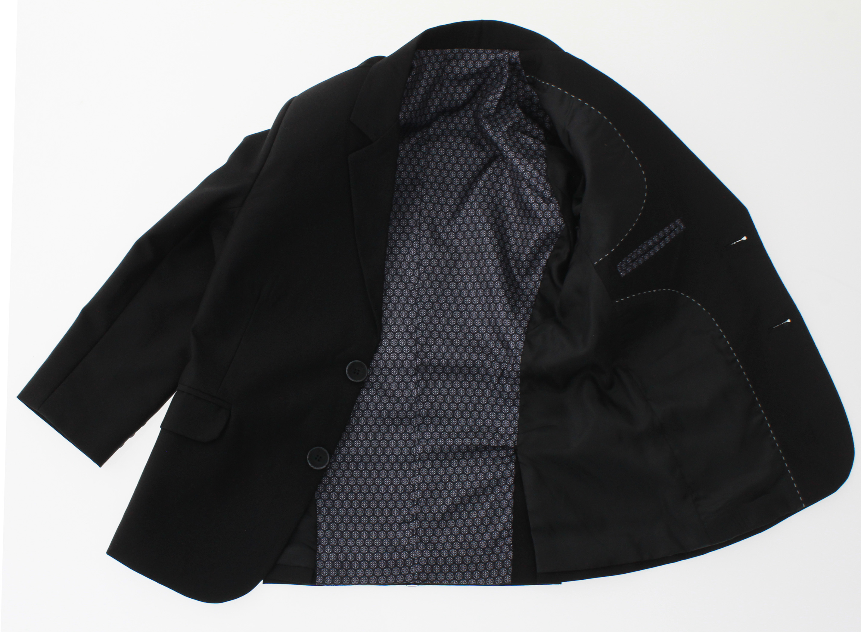 Traje de Niño Tres Piezas Color Negro 2387 2 a 18 Años.