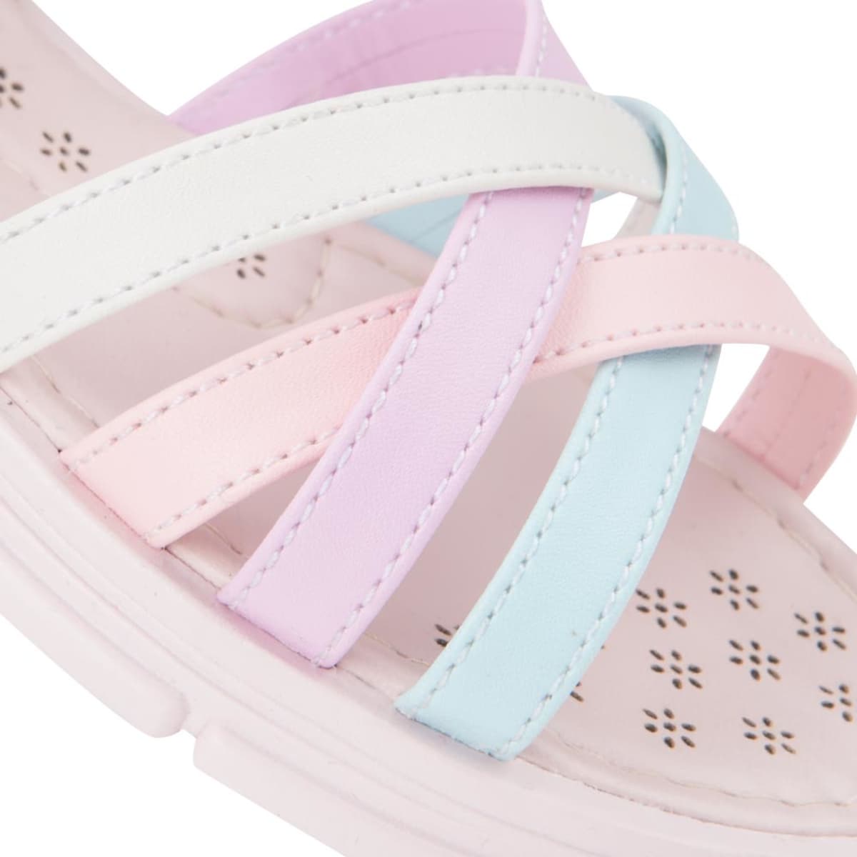 Kit de 2 pares de sandalias casuales para niña en tonos pastel, marca Vivis Shoes Kids, mod. 1033759