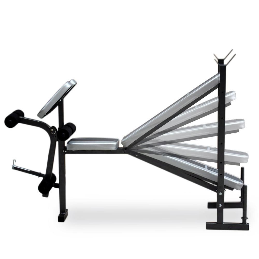 Banco Ejercicio Multifuncional UrbanFit Pro 5 en 1 Plateado