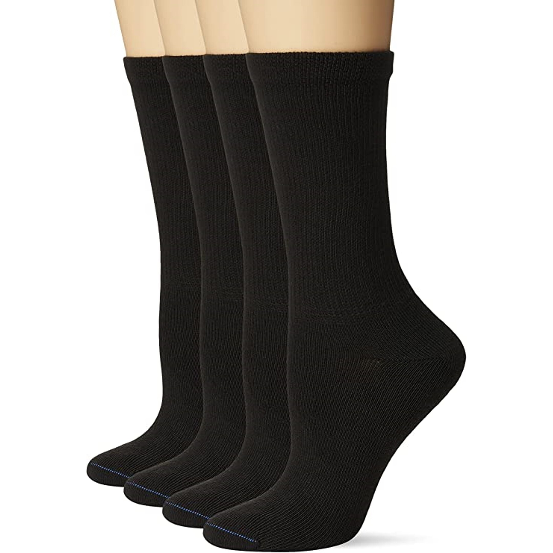 Calcetines Mujer 4 Pares para Diabéticos y Pies Sensibles, Color Gris. Calcetas para Diabetes, Mejoran la Circulación Pie Diabético