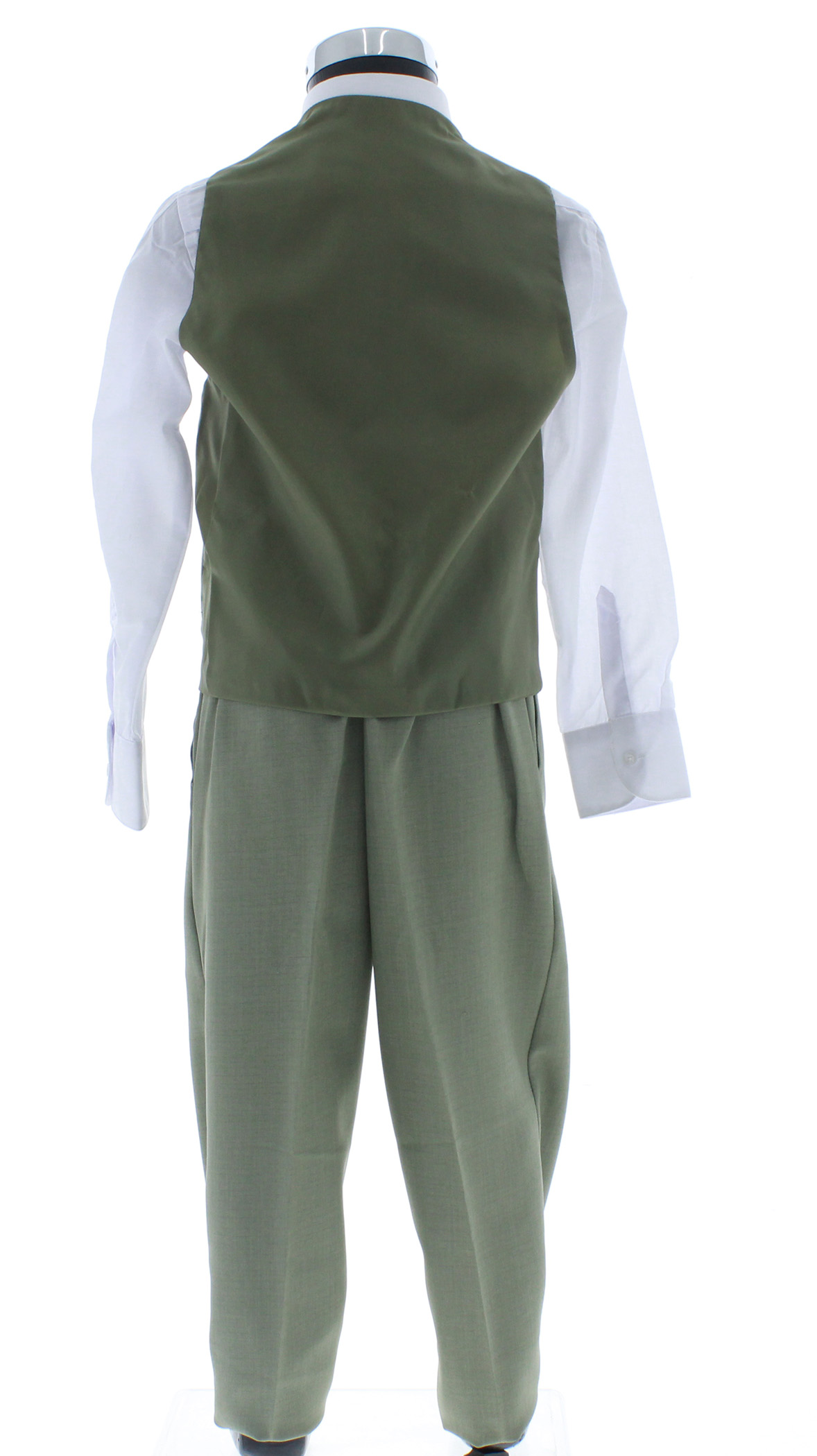 Traje de Vestir Niño Tres Piezas Color Verde 2893 6 a 18 Años.