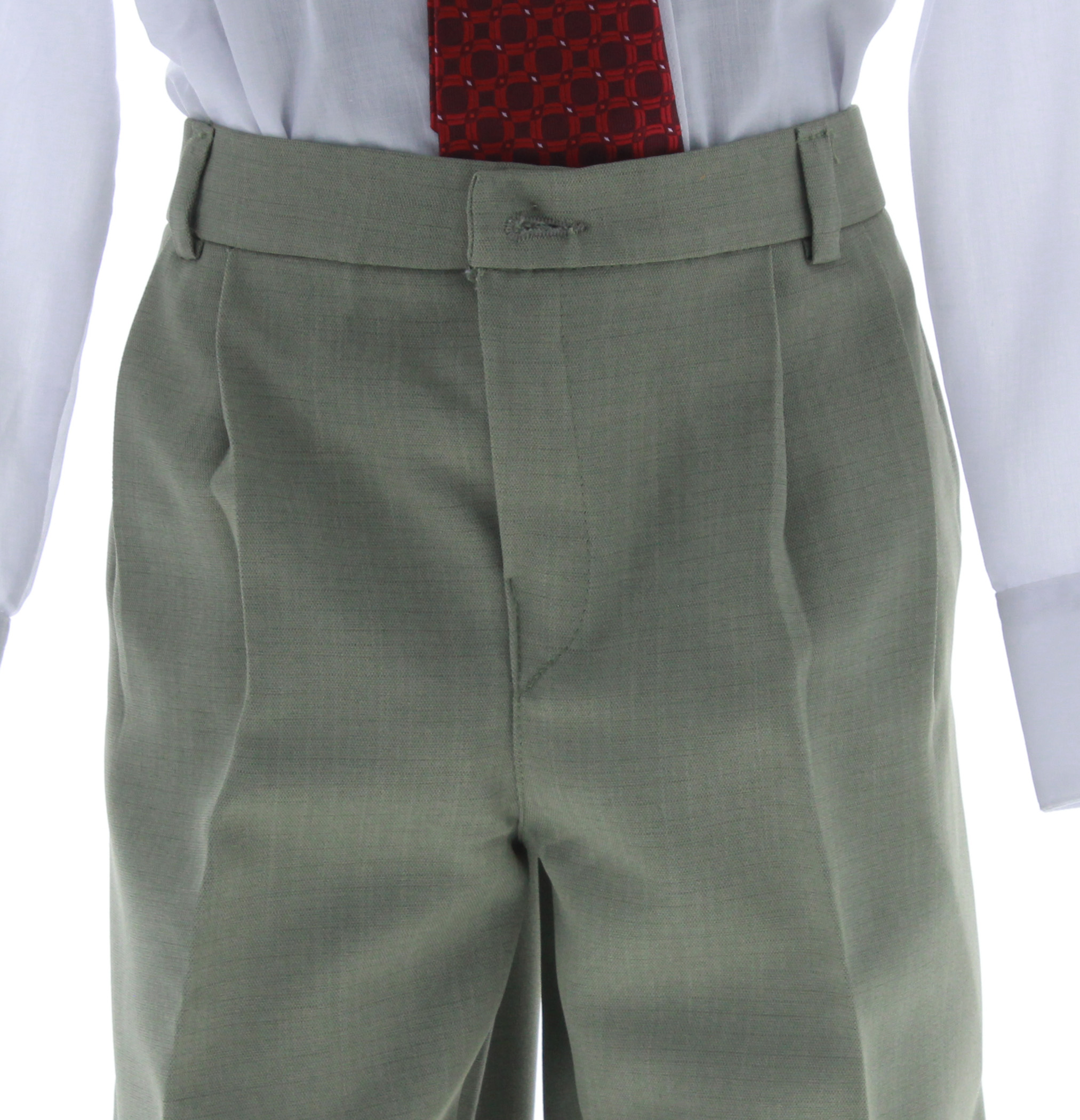 Traje de Vestir Niño Tres Piezas Color Verde 2893 6 a 18 Años.