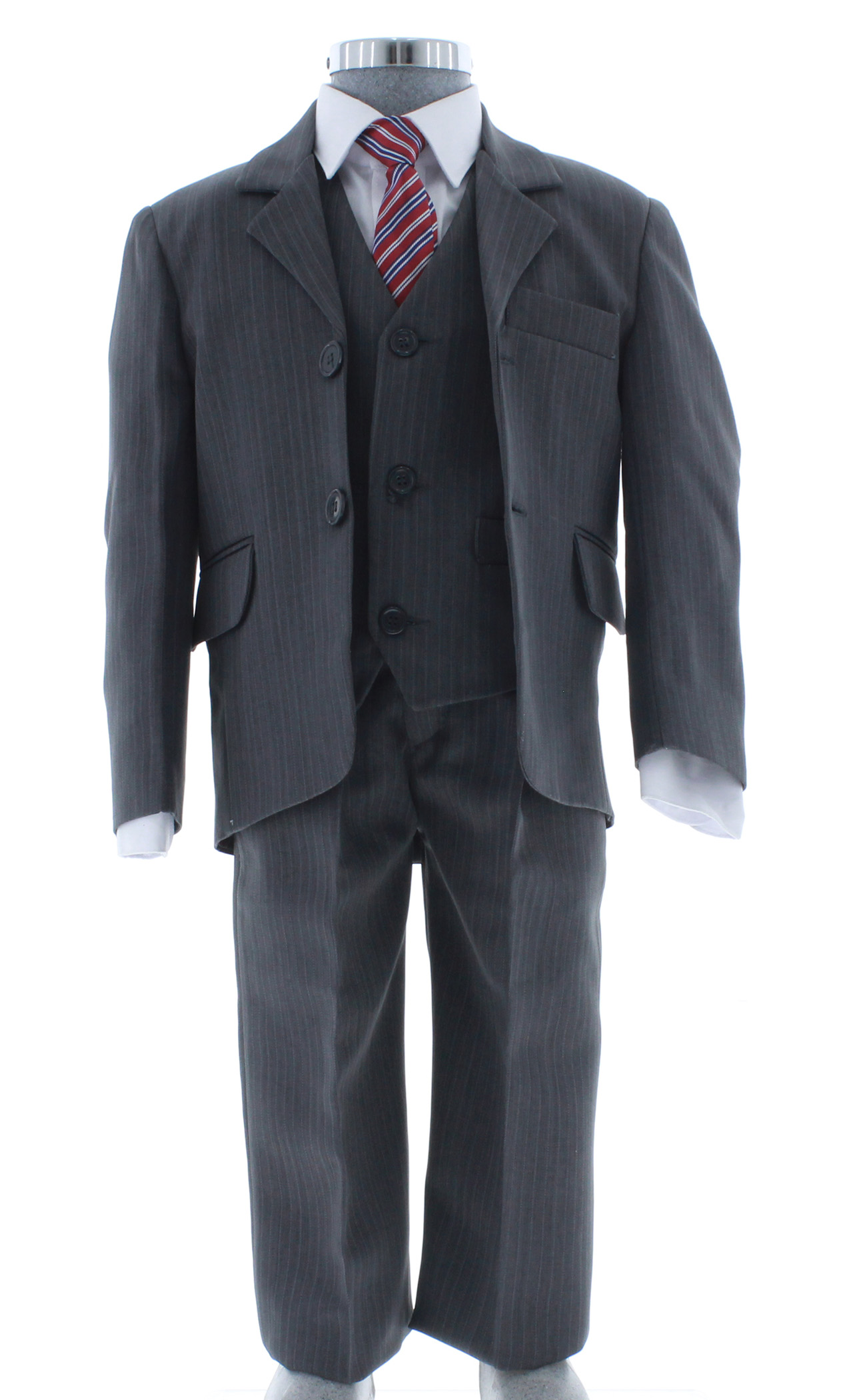 Traje de Vestir Niño Tres Piezas Color Gris 2894 2 a 18 Años.