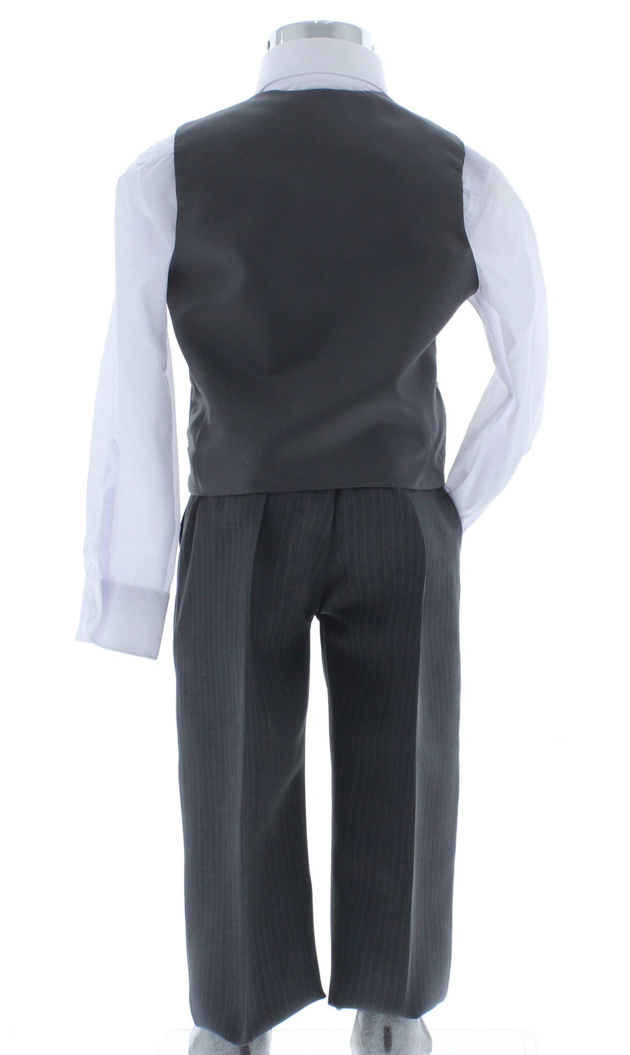 Traje de Vestir Niño Tres Piezas Color Gris 2894 2 a 18 Años.