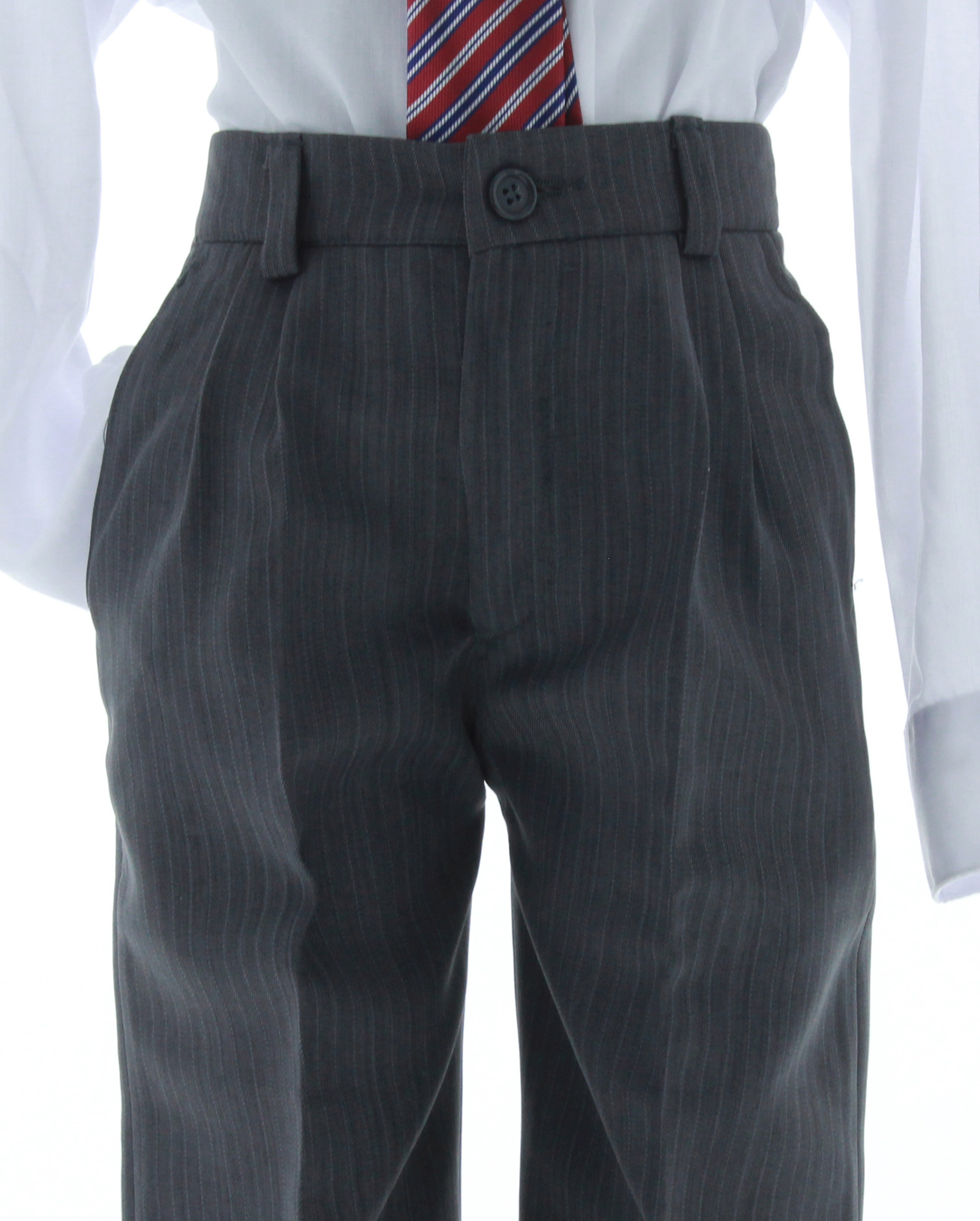 Traje de Vestir Niño Tres Piezas Color Gris 2894 2 a 18 Años.