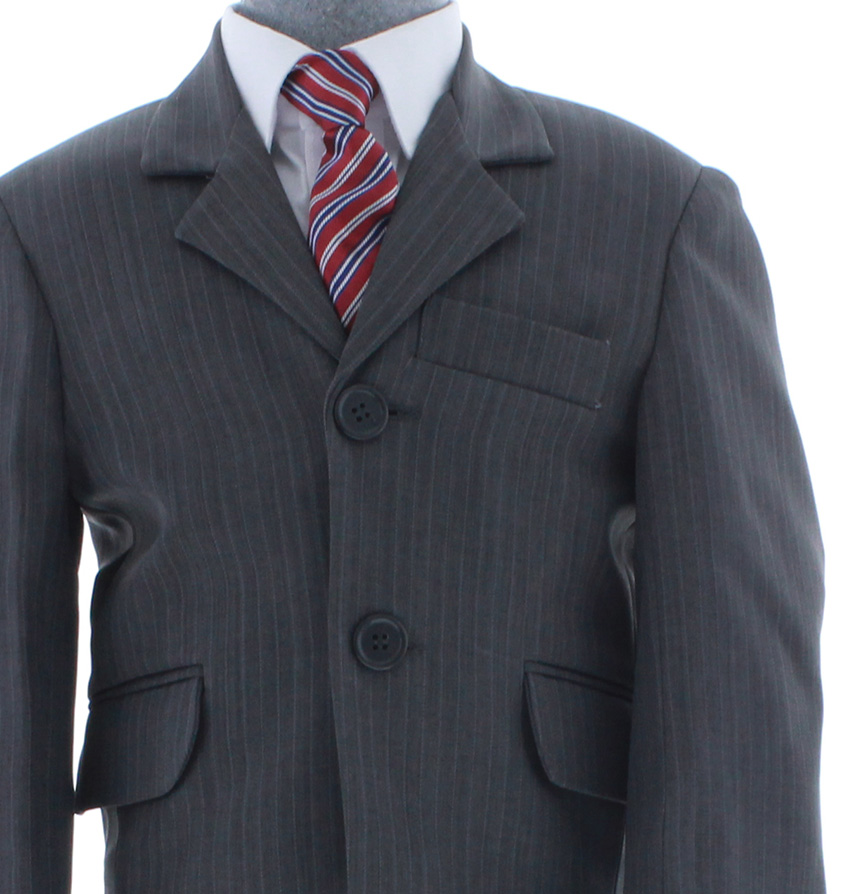 Traje de Vestir Niño Tres Piezas Color Gris 2894 2 a 18 Años.