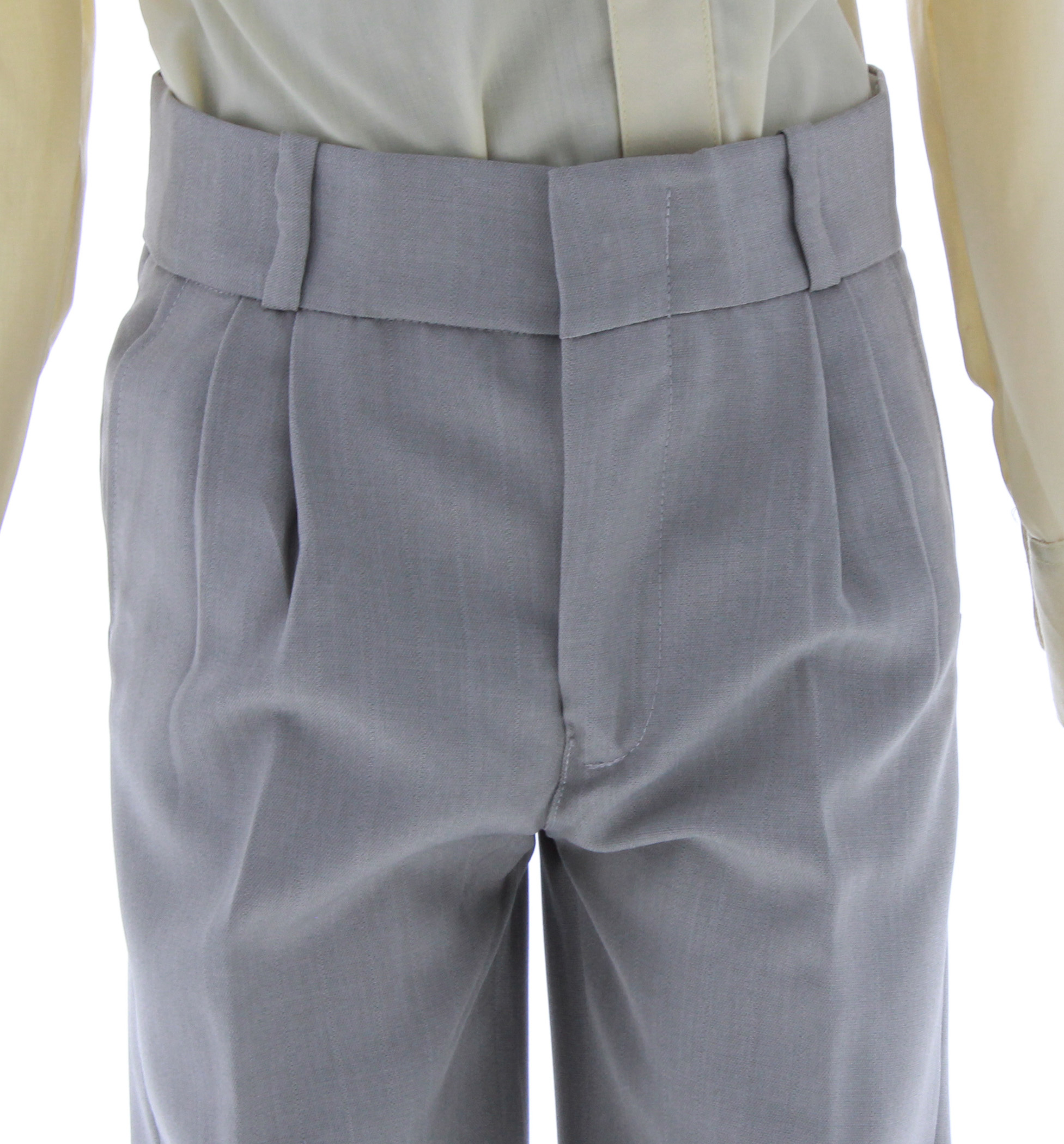 Traje de Vestir Niño Tres Piezas Color Beige 2896 4 a 18 Años.
