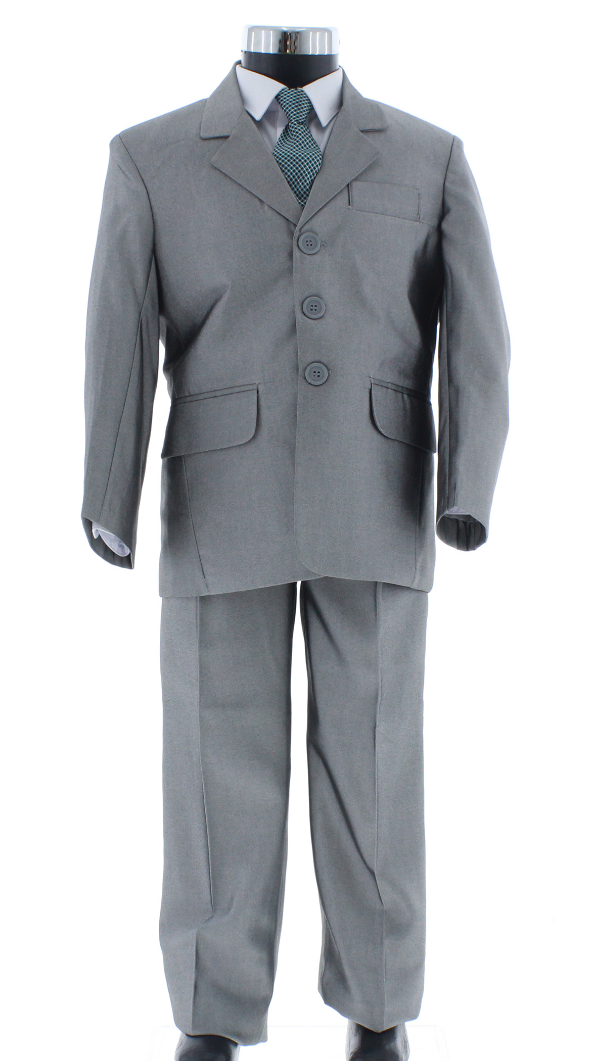 Traje de Vestir Niño Tres Piezas Color Gris 2897 2 a 16 Años