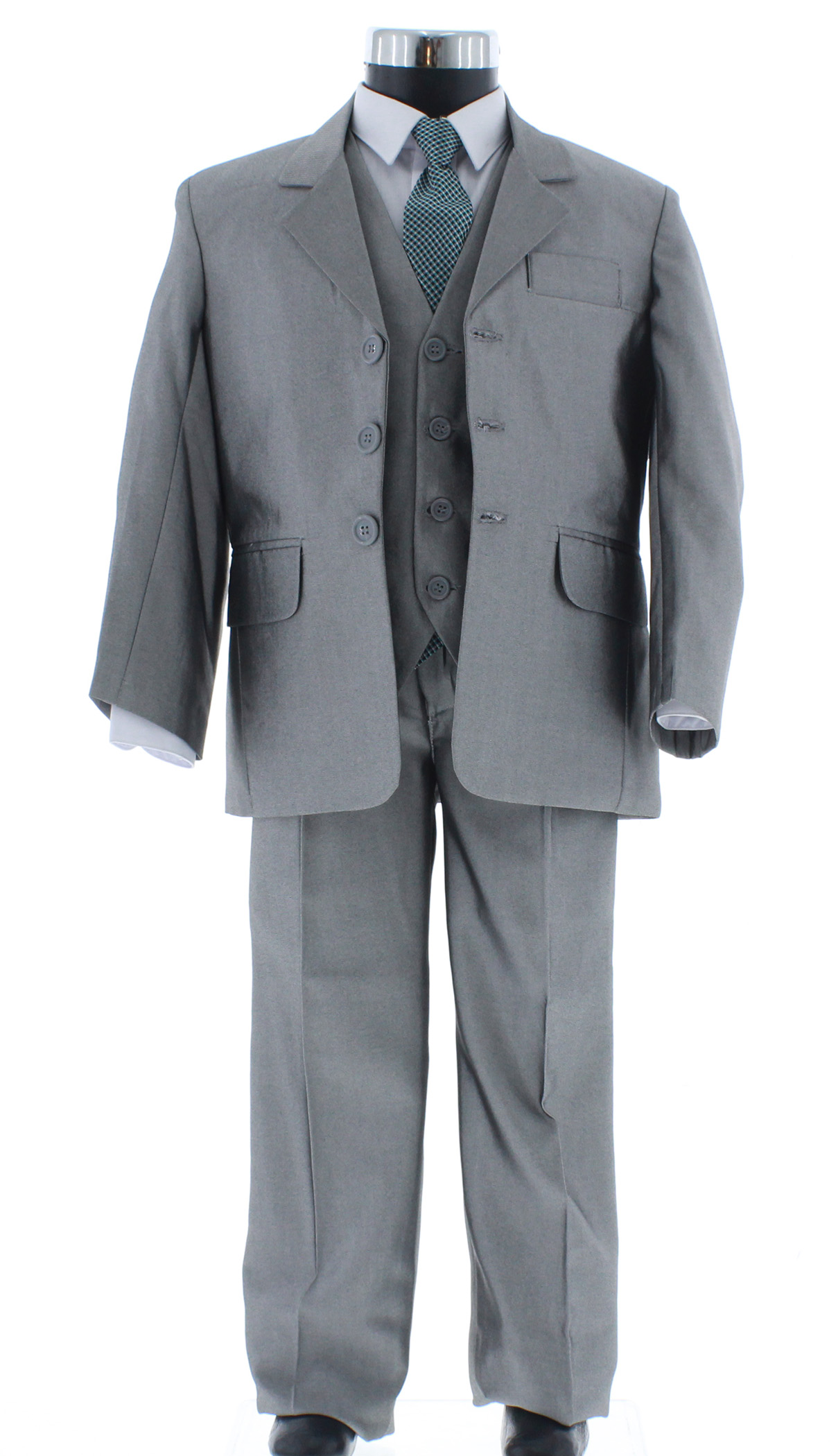 Traje de Vestir Niño Tres Piezas Color Gris 2897 2 a 16 Años