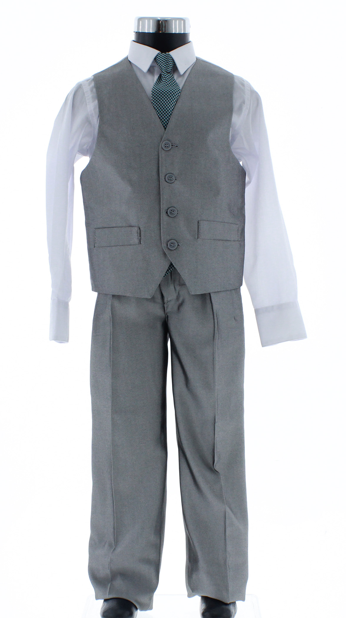 Traje de Vestir Niño Tres Piezas Color Gris 2897 2 a 16 Años