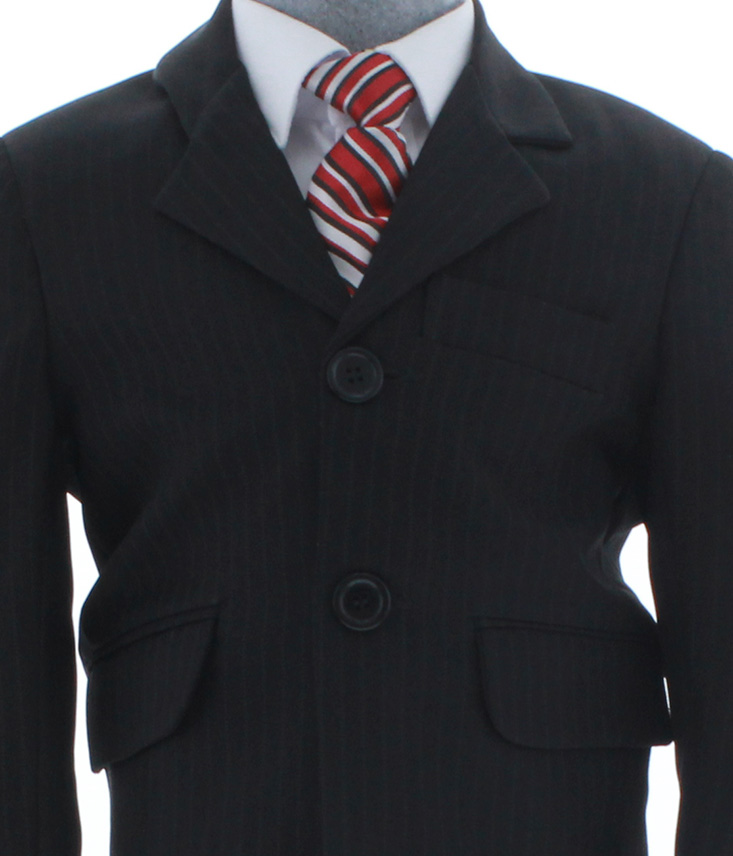Traje de Vestir Niño Tres Piezas Color Negro 2898 2 a 18 Años.
